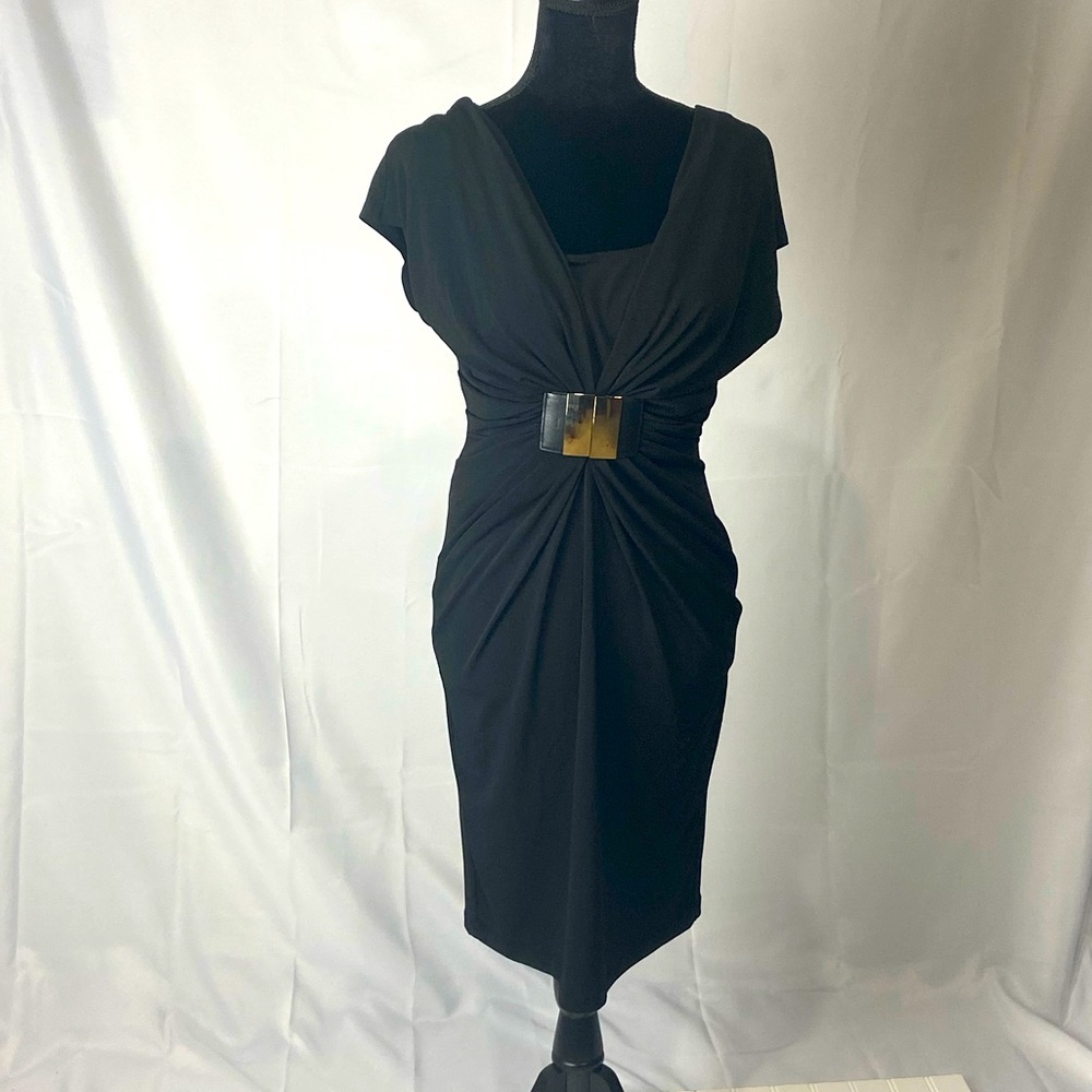 JLO Women’s Black Dress with Buckle